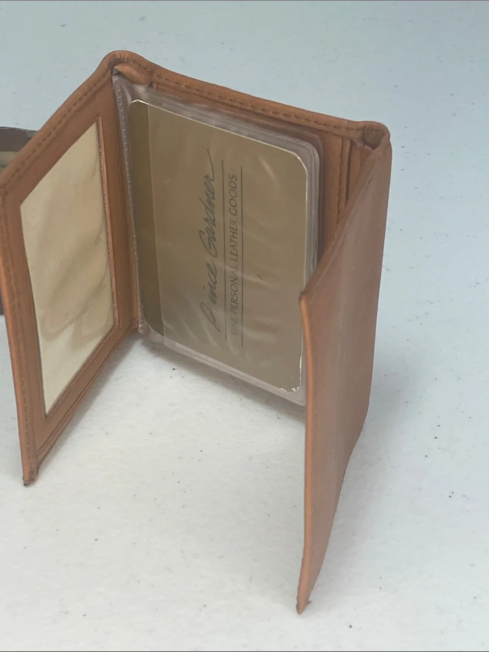 Tan Leather Card & Key Organizer